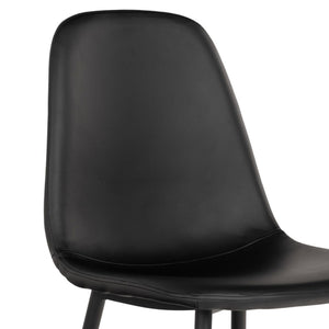 2-pk House Nordic Stockholm spisestol sort