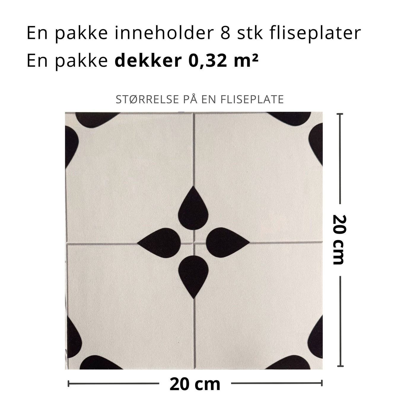 Natalie selvklebende fliser