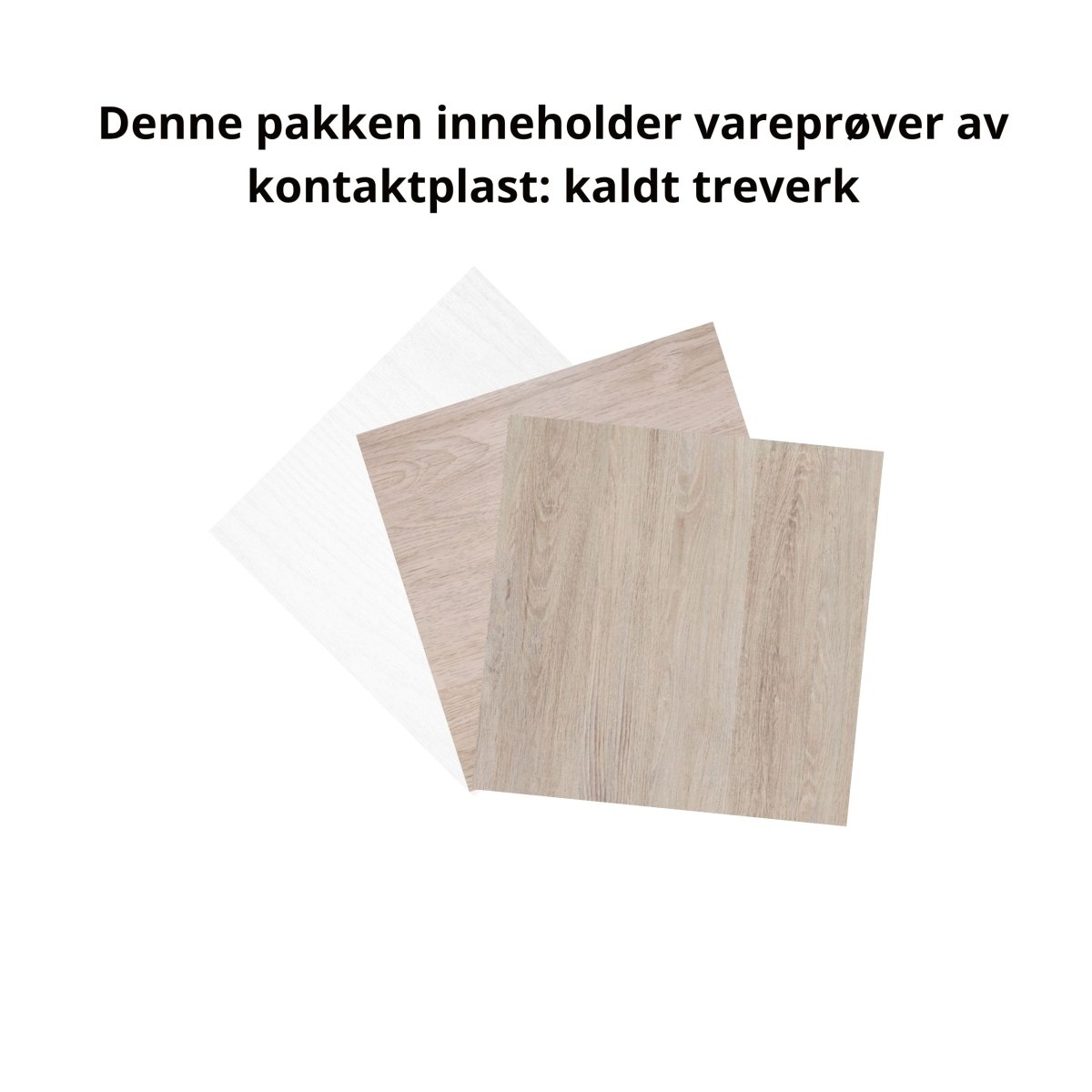 Pakke av vareprøver i kaldt treverk 