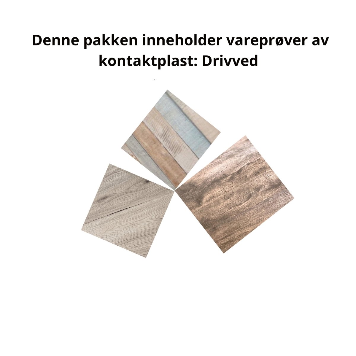 Vareprøvepakke med drivved 