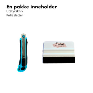 Anbefalt verktøypakke for kontaktplast