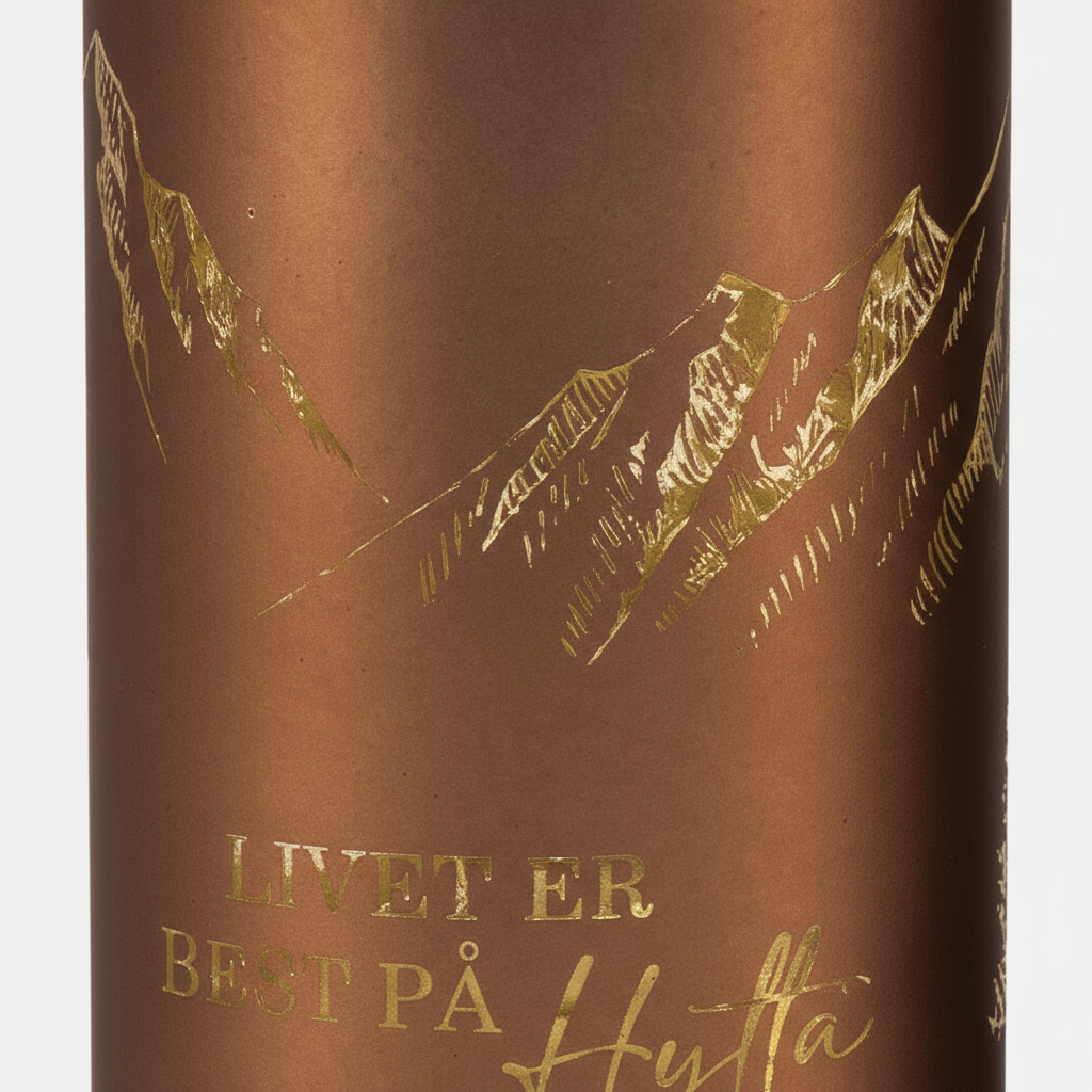 LED-ljus Livet vid stugan brunt 7 x 15 cm 