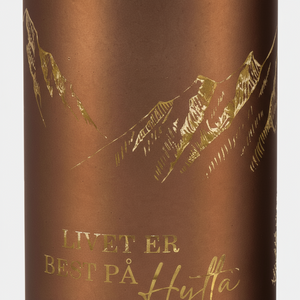 Lyslykt LED Livet på hytta brun 7 x 15 cm