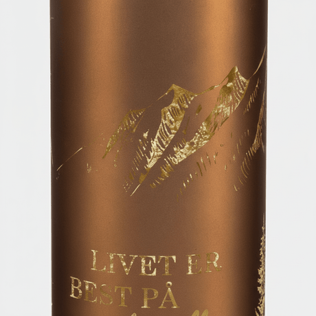 Lyslykt LED Livet på hytta brun 8 x 20 cm - Lindas Dekor