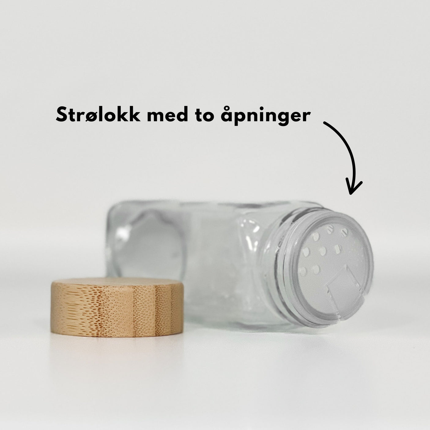 Krydderglass, firkantet 12-pk