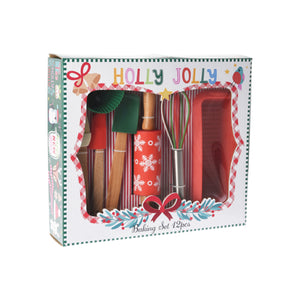 Barnebakesett med juletema – former, visp og slikkepotter