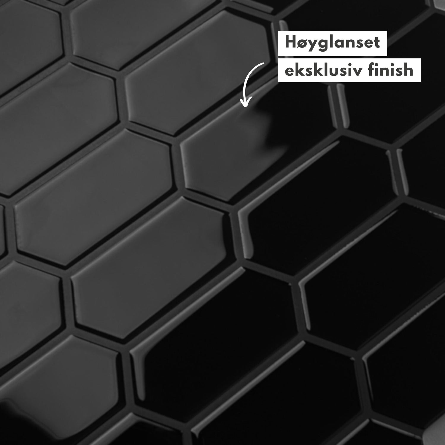 Flisene krever verken lim eller fugemasse for å feste seg.