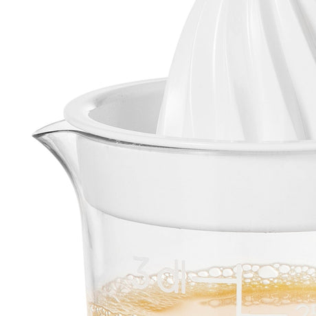 Manuell sitruspresse med måleskala til sitron og lime