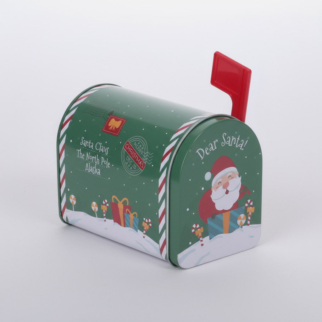 Postkasse til nisse grønn, liten