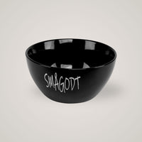 Skål keramikk sort smågodt stor