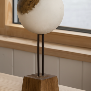 Fågel trä natur vit stående