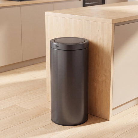 Automatisk søppelbøtte med sensor i rustfritt stål 40 liter sort - Lindas Dekor Søppelbøtte