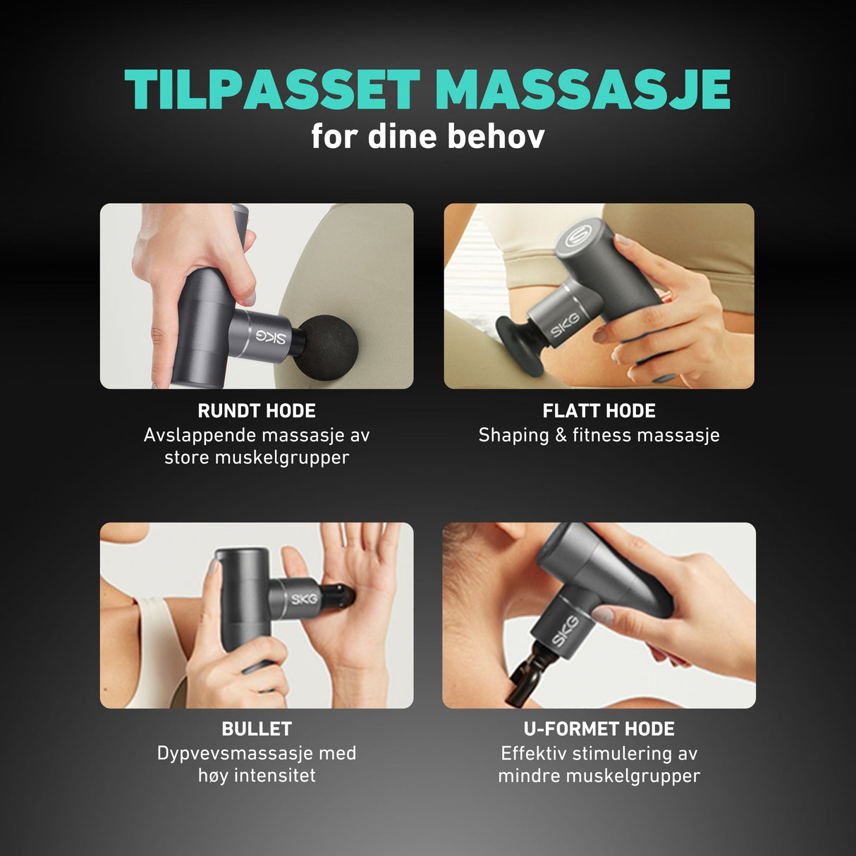 Massasjepistol F3 grå