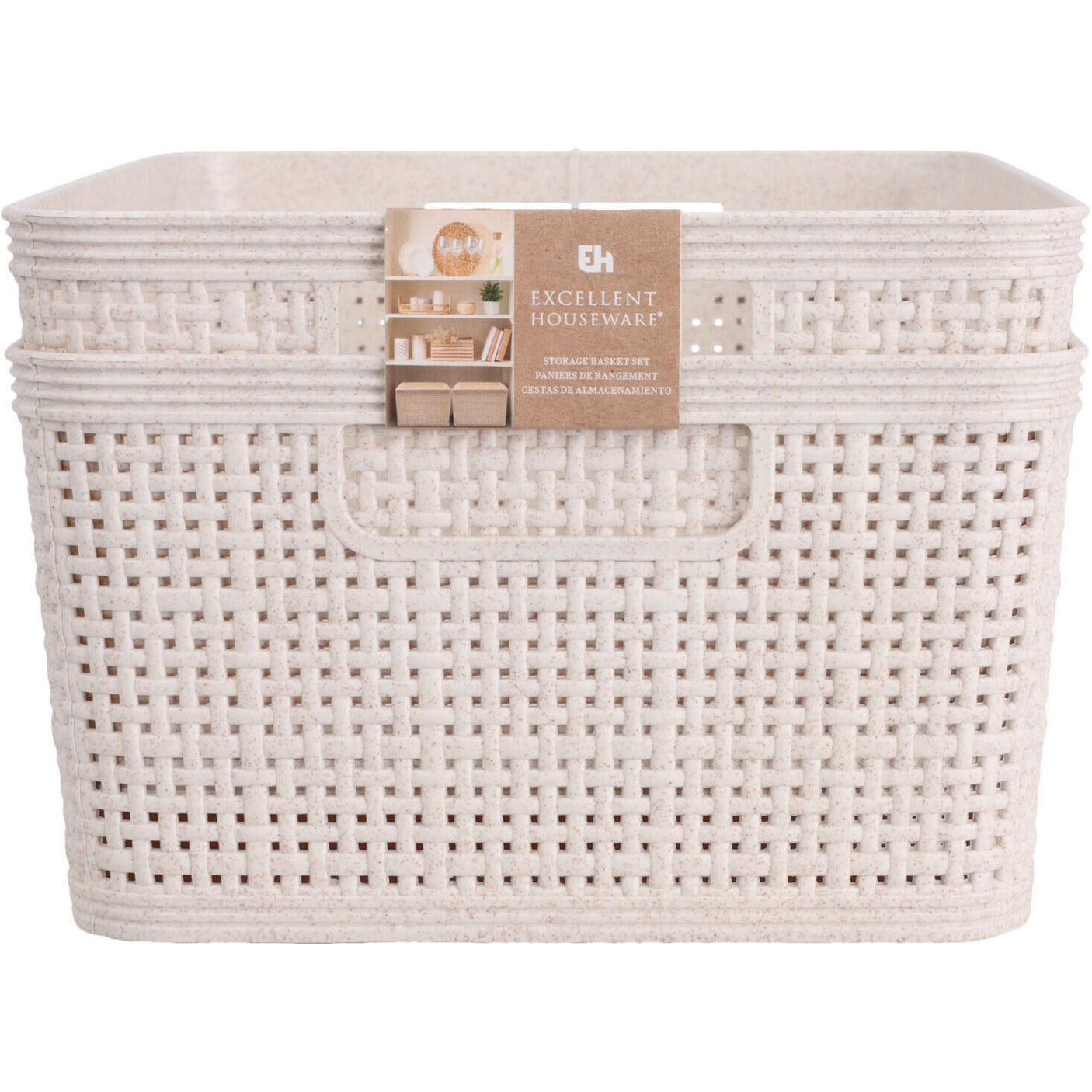 Kimo kurv vevd beige 2pk stor