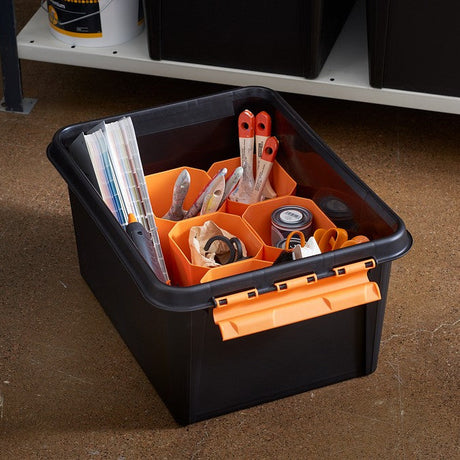 SmartStore oppbevaringsboks med organiseringsinnsats for verktøy og smådeler