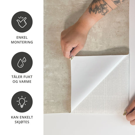 Premium Microcement beige kontaktplast