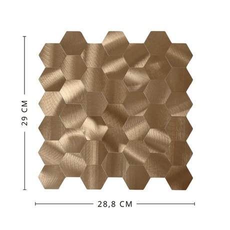 Børstet kobber veggfliser – vannavvisende, slitesterke og enkle å rengjøre