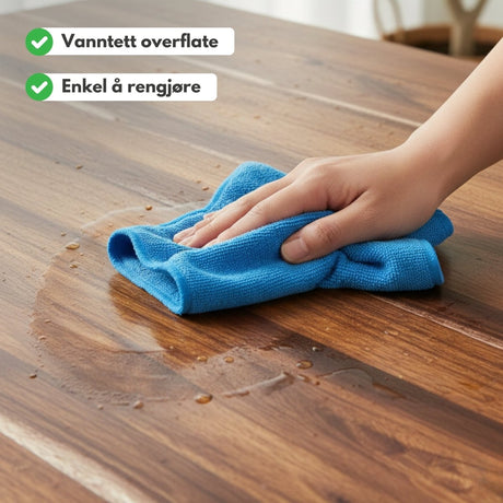 Kontaktplast fra lindas dekor er enkel å rengjøre med vanntett overflate