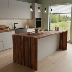 Premium aspen eik kontaktplast på benkeplate og kjøkkenøy