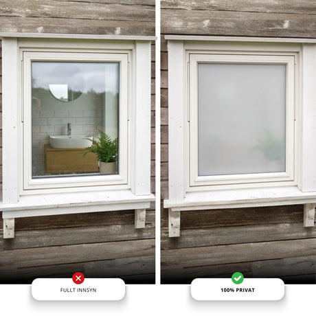 Exempel: Supreme Static Nordic Frost matt fönsterfilm