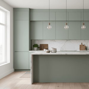 Uni matt sage green kontaktplast - Lindas Dekor