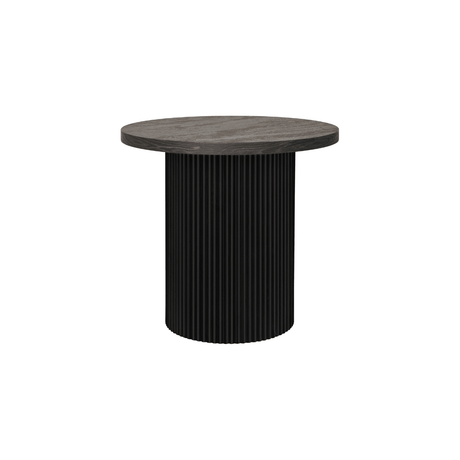 Boavista sidebord mørk brun ø48 cm rundt sidebord til stue