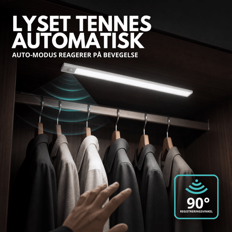 Oppladbar LED-list med bevegelsessensor 60 cm - Lindas Dekor LED-lampe