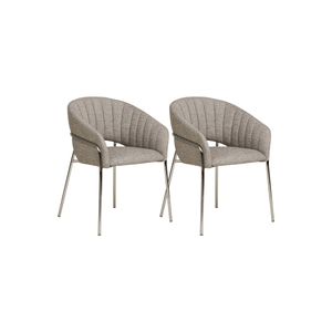 2-pk Costa spisestol lys grå