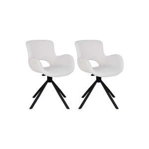 2-pk Amorim dreibar spisestol offwhite