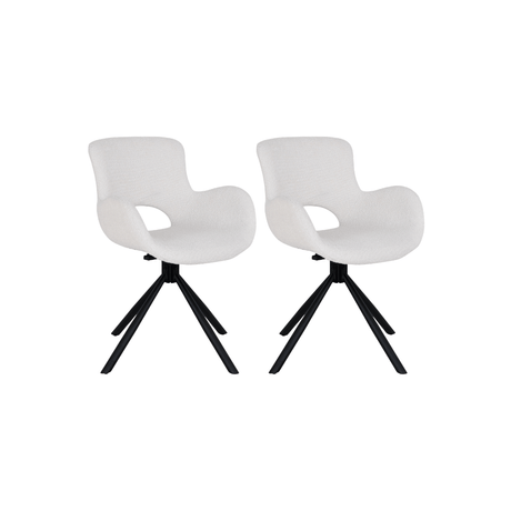 2-pk Amorim dreibar spisestol offwhite - Lindas Dekor Spisestol