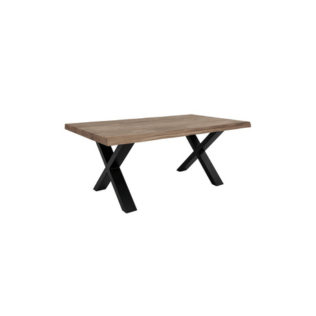 Toulon sofabord bølgekant røkt eik 120 x 70 x 50 cm - Lindas Dekor Sofabord