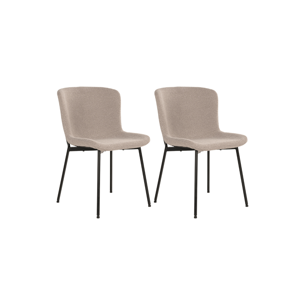 2-pk Maceda spisestol beige
