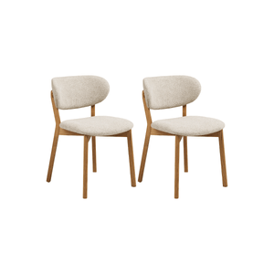 2-pk Dunkirk spisestol natur/beige