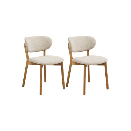 2-pk Dunkirk spisestol natur/beige - Lindas Dekor Spisestol