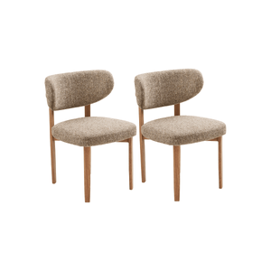 2-pk Recco spisestol eikefarget