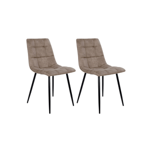 2-pk Middelfart spisestol lys brun