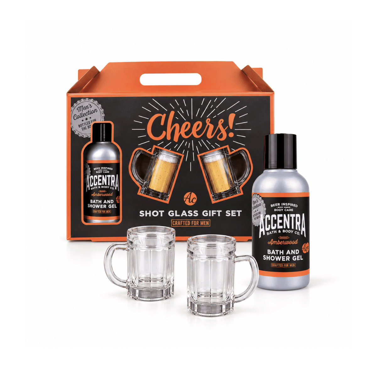 Gavesett Dusjsåpe med 2 shotglass - Lindas Dekor Gavesett