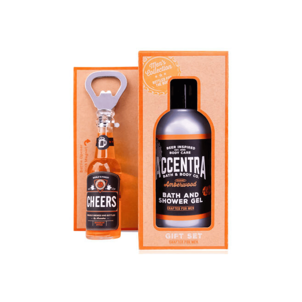 Gavesett 150 ml Dusjsåpe ölflaske m/åpner