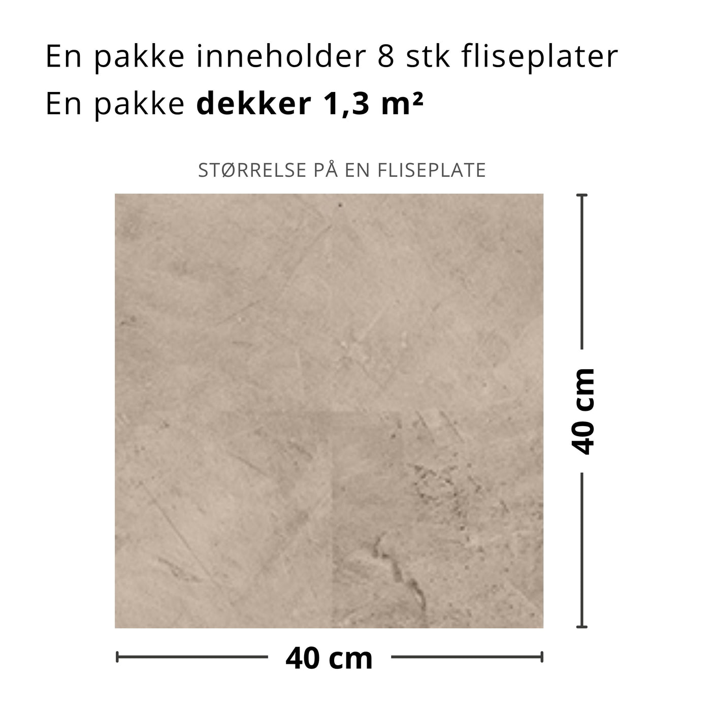 Nærbilde av Leah flis med varm beige tone og naturlig struktur