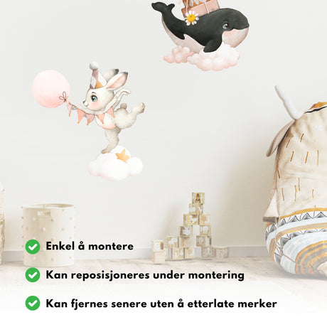 Val på moln-klistermärke