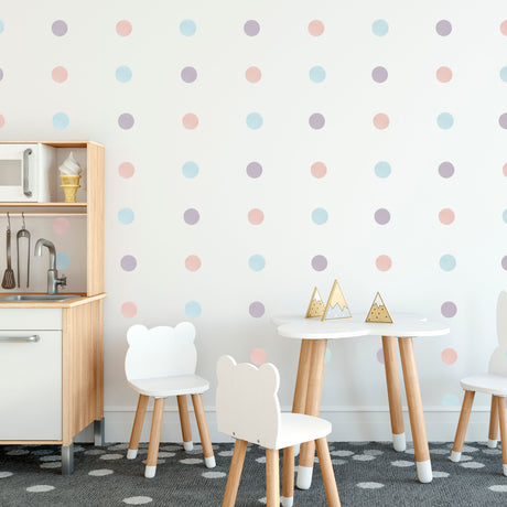 25-pk prikker klistremerker, blå