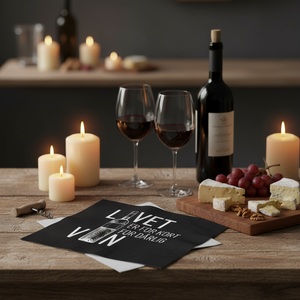 3-lags papirserviett 33 × 33 cm til vinkveld