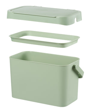 Praktisk kjøkkenbøtte til matavfall med skjult posekant