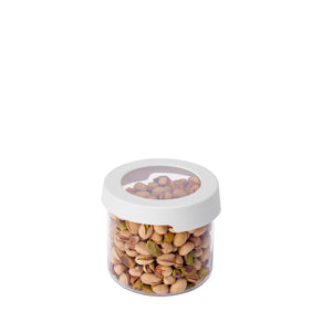 Rund tørrmatboks 0,75 L til frø, godteri og nøtter
