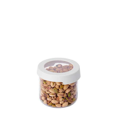 Rund tørrmatboks 0,75 L til frø, godteri og nøtter