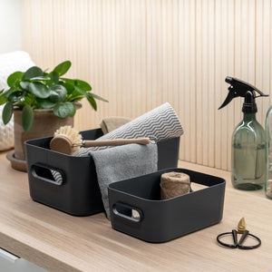 SmartStore oppbevaringskurv 5,3 L i sort til bad og vaskerom