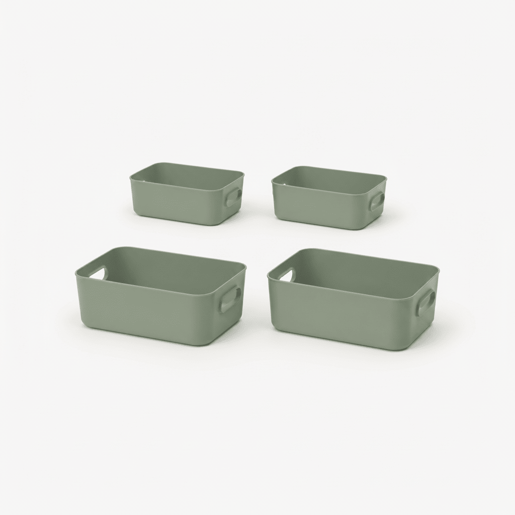 Sage oppbevaringssett med 2 Comfort S og 2 Comfort M bokser
