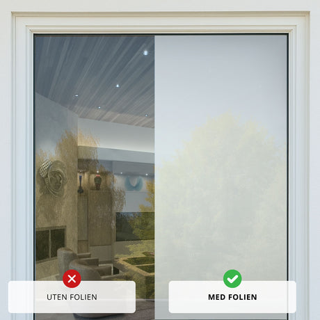 Exempel: Supreme Static Nordic Frost matt fönsterfilm