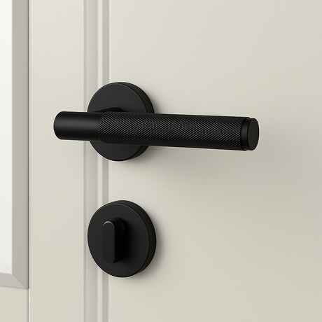 Stockholm dörrhandtag, svart