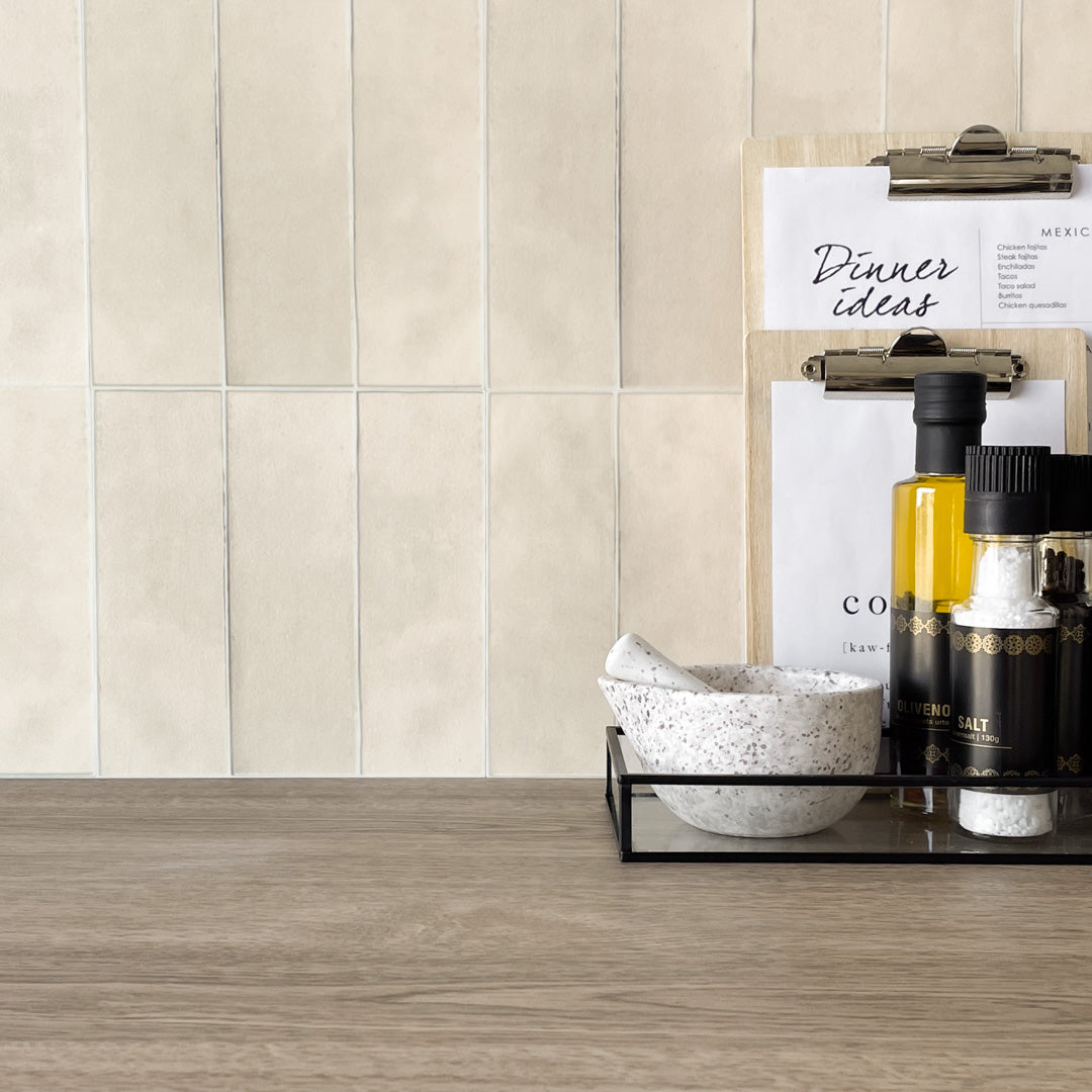 Exempel: Katja sand självhäftande plattor